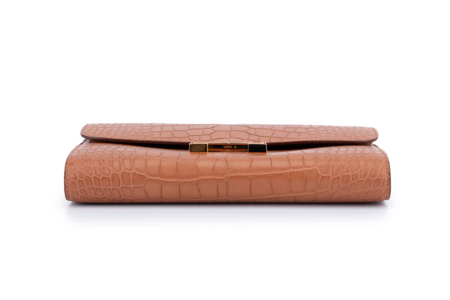 Hermès Constance To Go Exotic Crocodile Gold GHW - Image 4