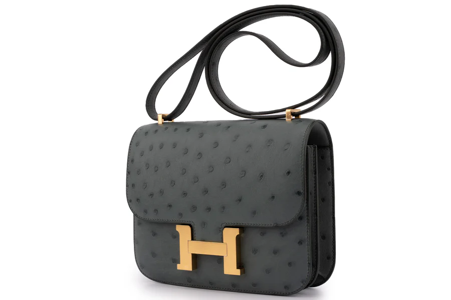 Hermès Constance 18 Exotic Ostrich Vert Amande GHW - Image 2