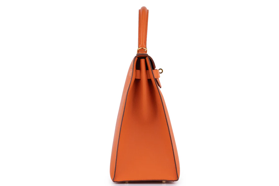 Hermès Kelly 35 Sellier Epsom Orange H GHW - Image 5