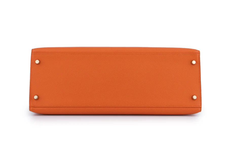 Hermès Kelly 35 Sellier Epsom Orange H GHW - Image 6