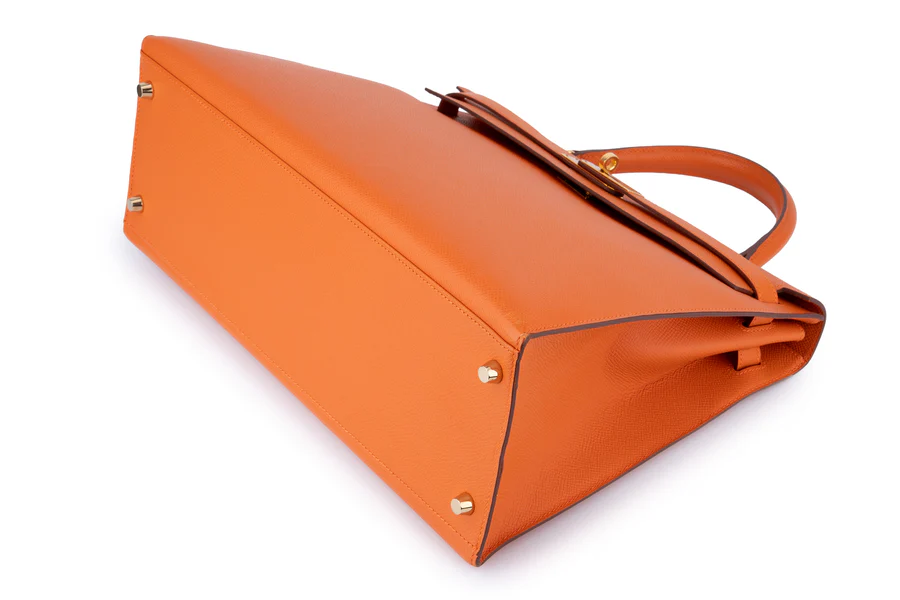 Hermès Kelly 35 Sellier Epsom Orange H GHW - Image 10