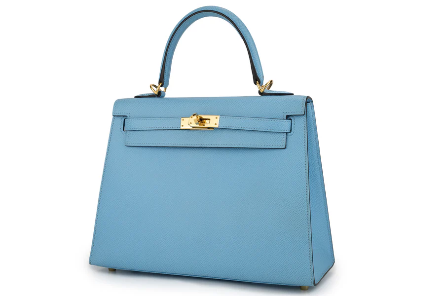 Hermès Kelly 25 Sellier Epsom Celeste GHW - Image 2
