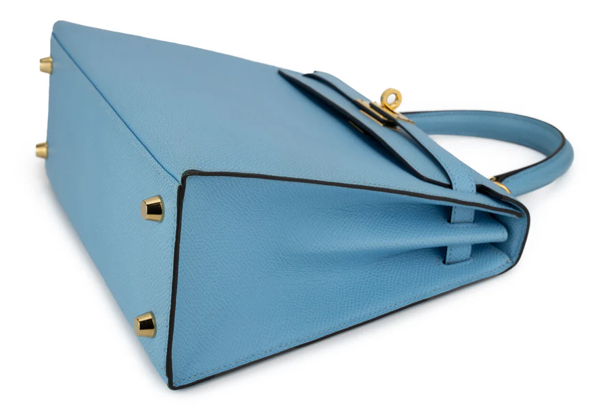 Hermès Kelly 25 Sellier Epsom Celeste GHW - Image 10