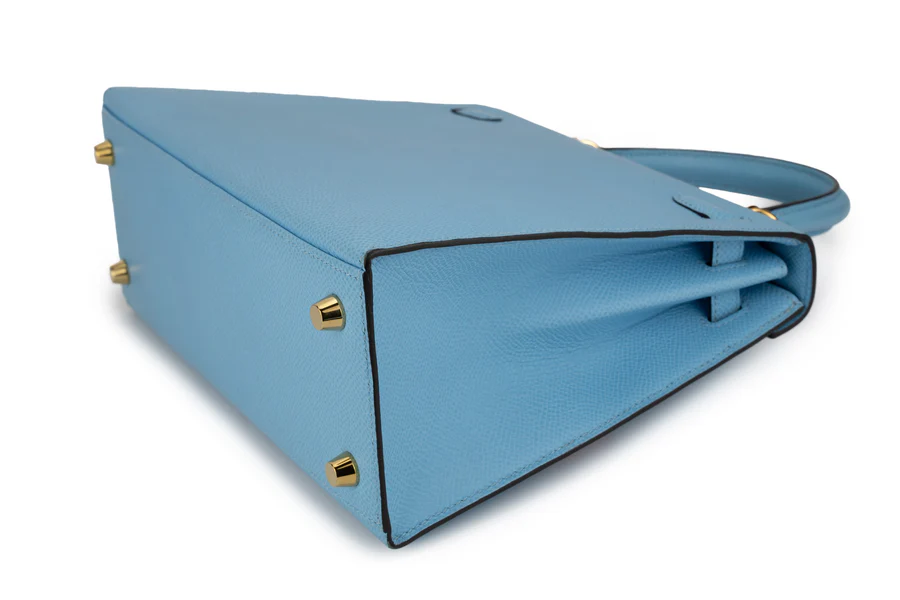 Hermès Kelly 25 Sellier Epsom Celeste GHW - Image 12