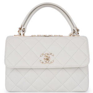 Chanel Trendy Top Handle Pale Grey/Blue GHW