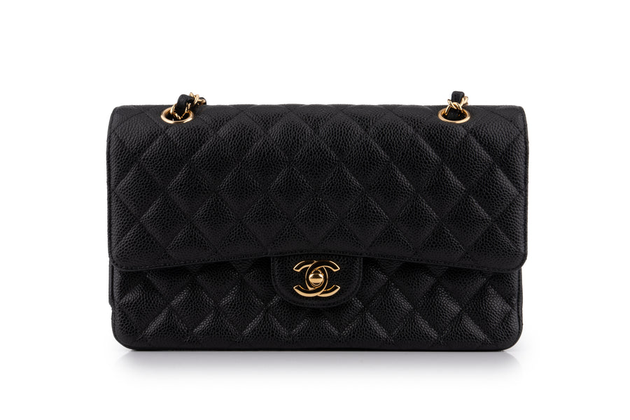 Chanel Classic Medium Double Flap Caviar Black GHW
