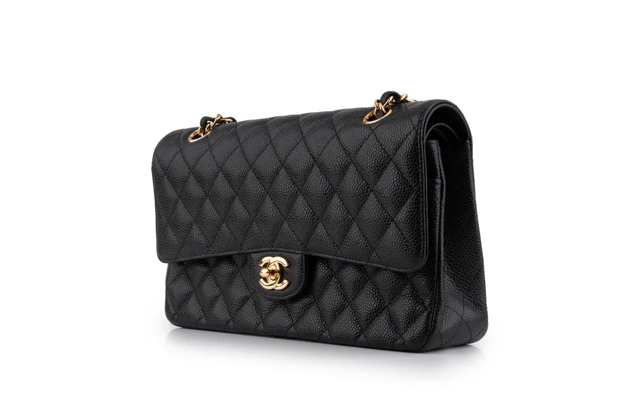 Chanel Classic Medium Double Flap Caviar Black GHW - Image 3