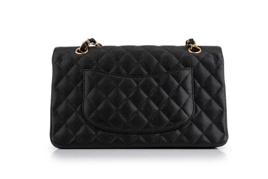Chanel Classic Medium Double Flap Caviar Black GHW - Image 5
