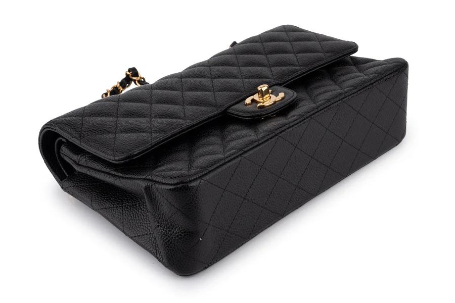 Chanel Classic Medium Double Flap Caviar Black GHW - Image 10