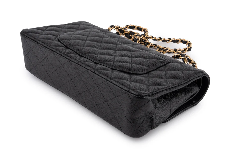 Chanel Classic Medium Double Flap Caviar Black GHW - Image 11