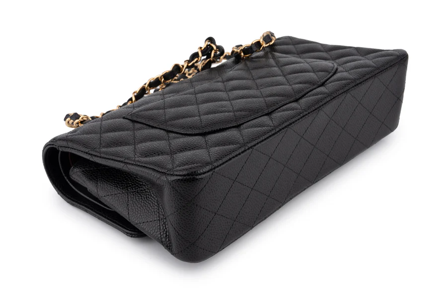 Chanel Classic Medium Double Flap Caviar Black GHW - Image 12