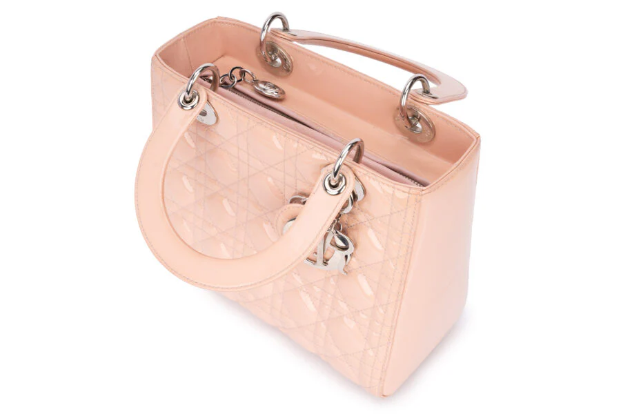 Dior Medium Lady Dior Bag Pink SHW - Image 13